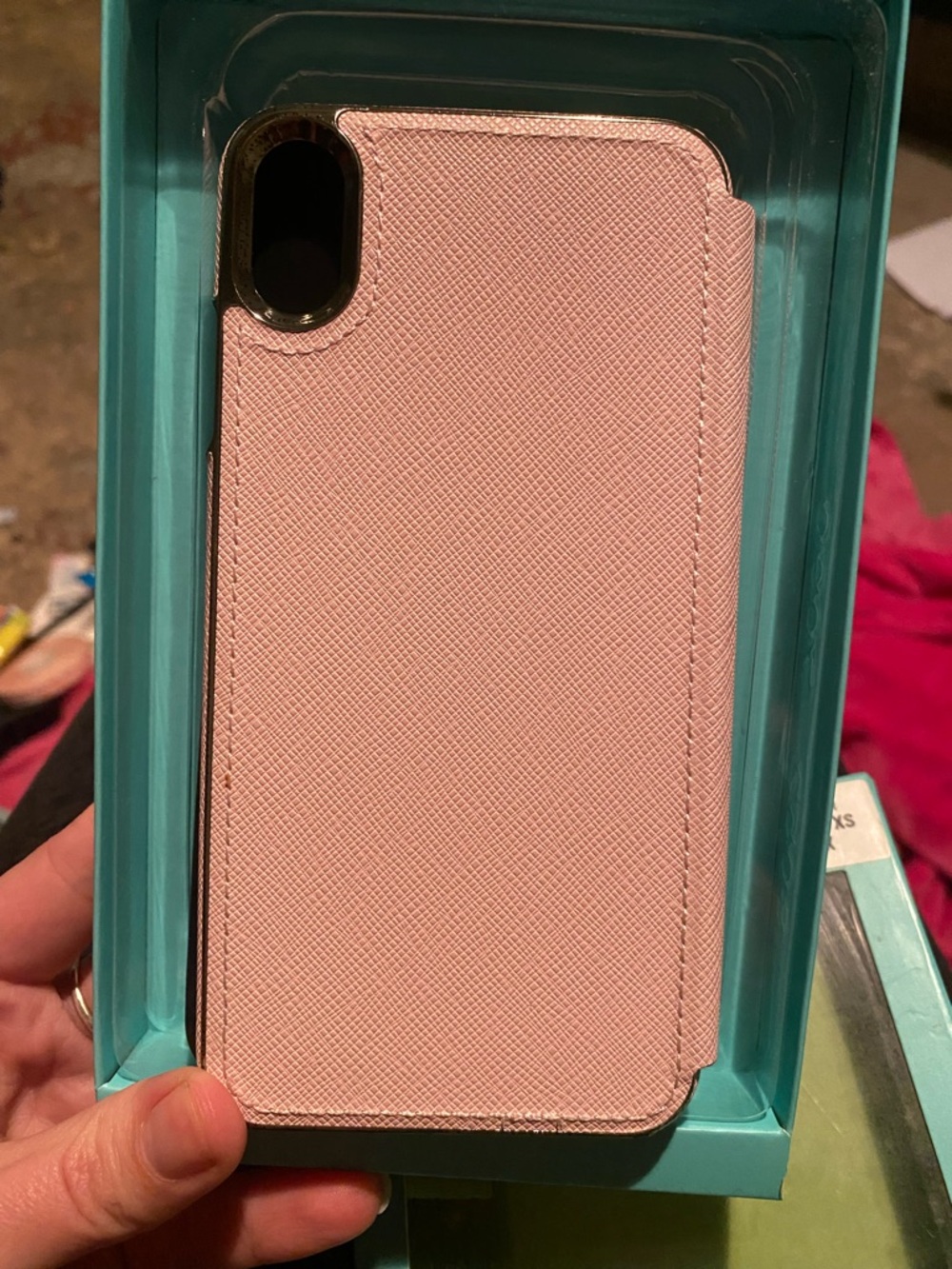 kate spade Rose Pink Folio Phone Case for iPhone XS Max - Picture 5 of 5